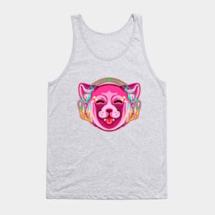 Neon panda Tank Top